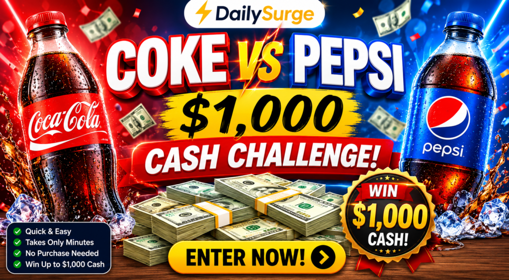 DailySurge – $1,000 Coke vs Pepsi Challenge