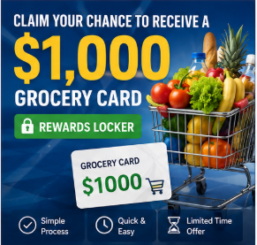 Claim Your Chance to Receive a $1,000 Grocery Card